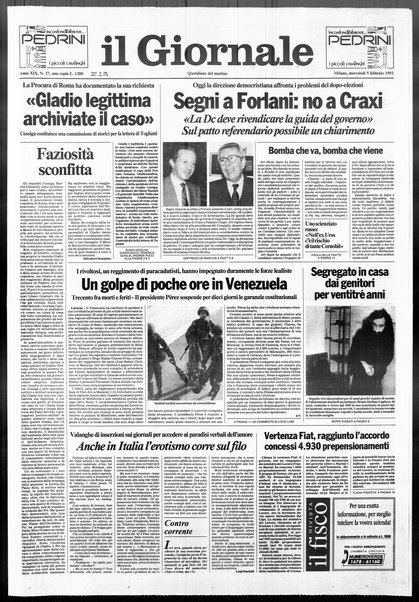 Il giornale : quotidiano del mattino